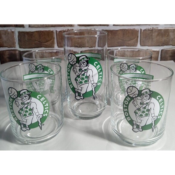 NBA Boston Celtics Vintage Mobile Commemorative Souvenir Championship Glasses